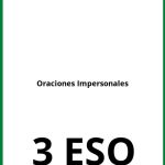 Ejercicios Oraciones Impersonales 3 ESO PDF
