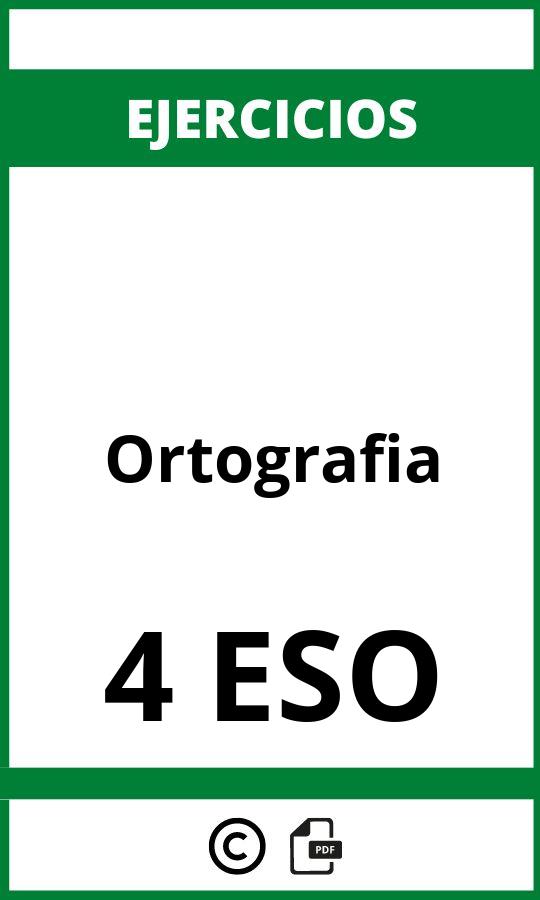 Ejercicios Ortografia 4 ESO PDF