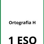 Ejercicios Ortografia H 1 ESO PDF