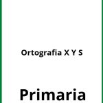 Ejercicios Ortografia X Y S PDF Primaria