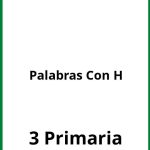 Ejercicios Palabras Con H 3 Primaria PDF