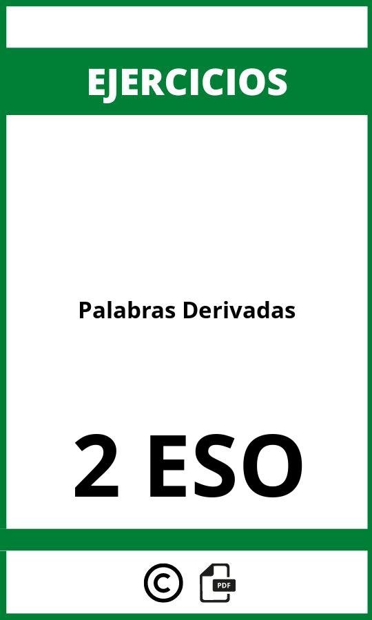 Ejercicios Palabras Derivadas 2 ESO PDF