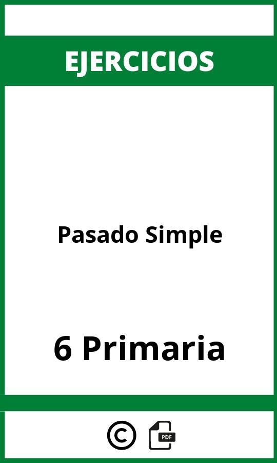 Ejercicios Pasado Simple 6 Primaria PDF
