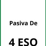 Ejercicios Pasiva 4 De ESO PDF