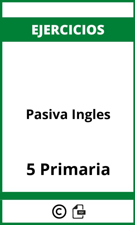 Ejercicios Pasiva Ingles 5 Primaria PDF