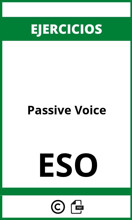 Ejercicios Passive Voice ESO PDF