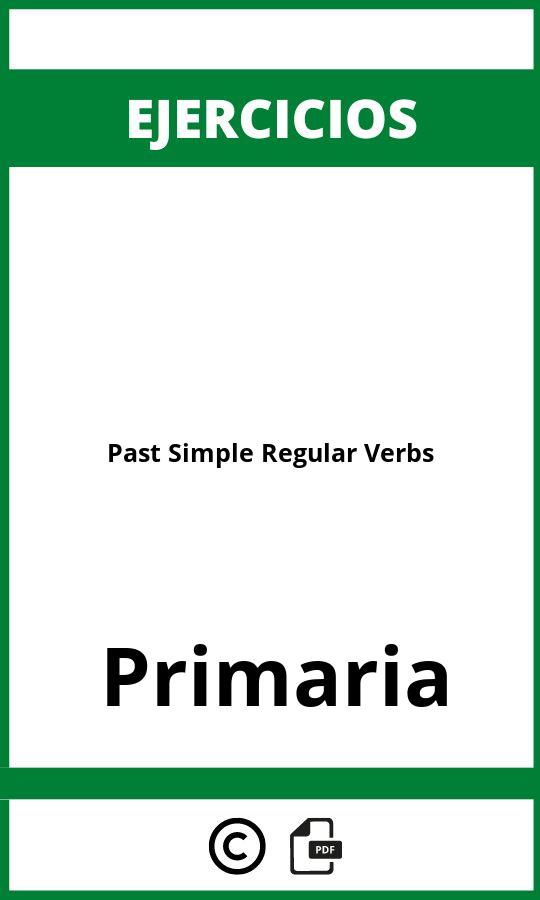 Ejercicios Past Simple Regular Verbs PDF Primaria