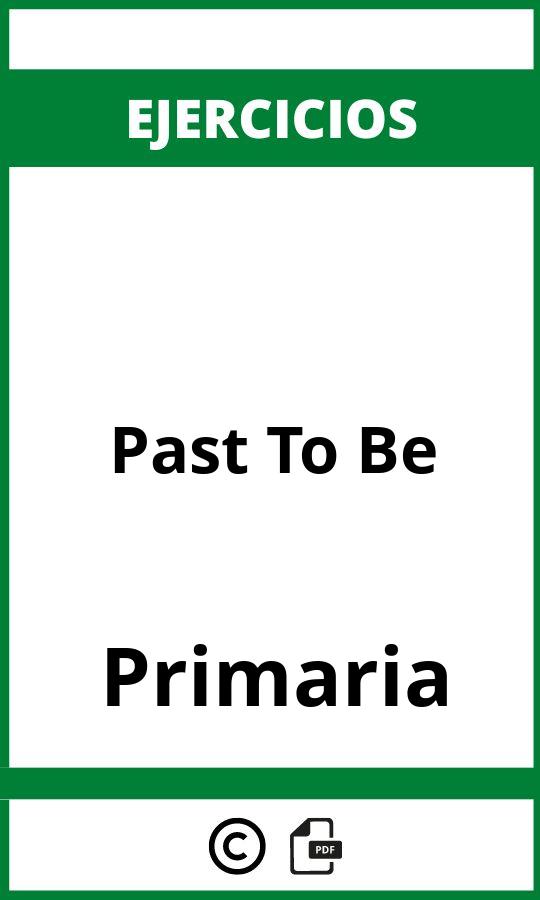 Ejercicios Past To Be Primaria PDF