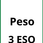 Ejercicios Peso 3 ESO PDF