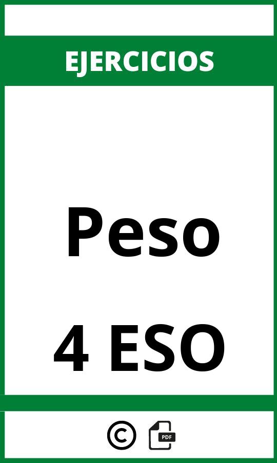 Ejercicios Peso 4 ESO PDF