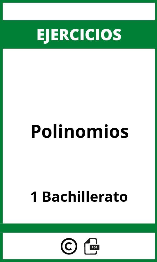Ejercicios Polinomios 1 Bachillerato PDF