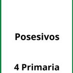 Ejercicios Posesivos 4 Primaria PDF