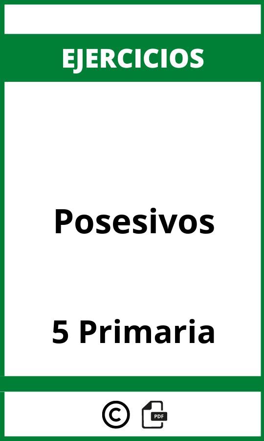 Ejercicios Posesivos 5 Primaria PDF