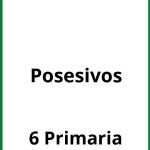 Ejercicios Posesivos 6 Primaria PDF