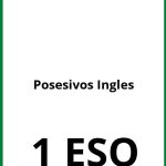 Ejercicios Posesivos Ingles 1 ESO PDF