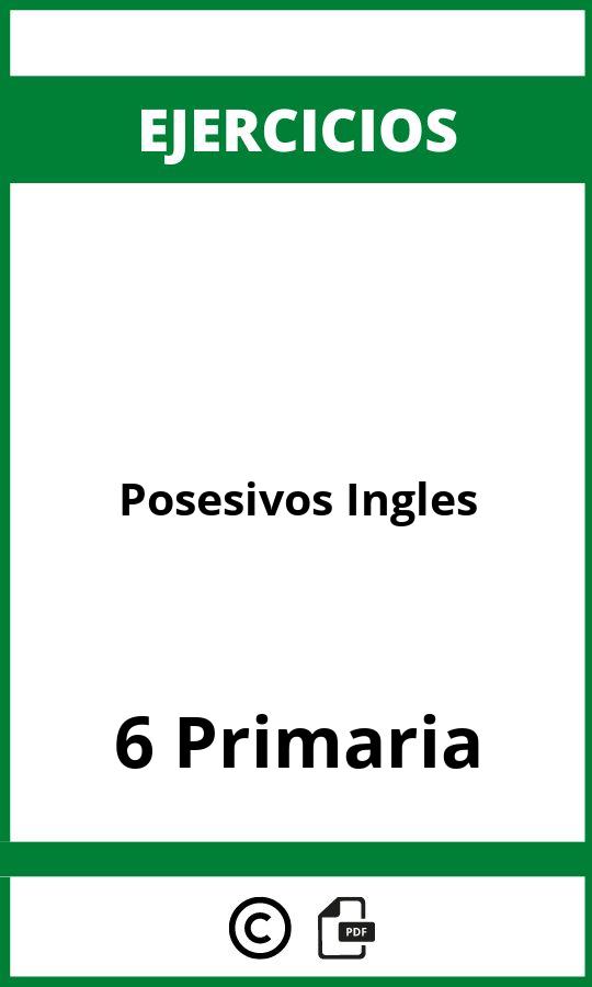 Ejercicios Posesivos Ingles 6 Primaria PDF