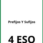 Ejercicios Prefijos Y Sufijos 4 ESO PDF