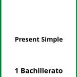 Ejercicios Present Simple 1 Bachillerato PDF