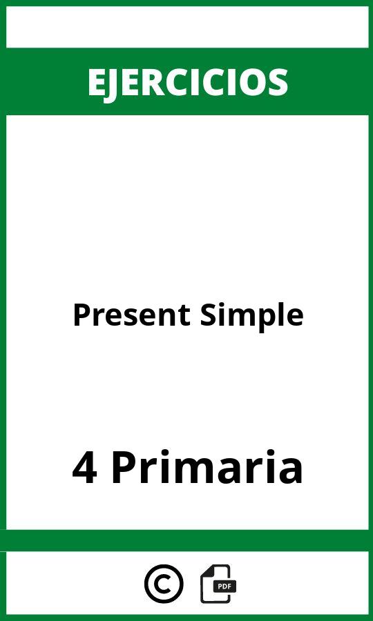 Ejercicios Present Simple 4 Primaria PDF