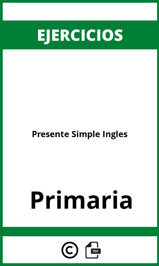 Ejercicios Presente Simple Ingles Primaria PDF