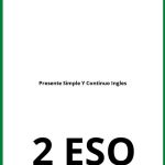 Ejercicios Presente Simple Y Continuo Ingles 2 ESO PDF