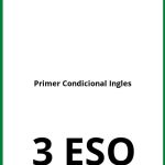 Ejercicios Primer Condicional Ingles 3 ESO PDF