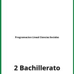 Ejercicios Programacion Lineal 2 Bachillerato Ciencias Sociales PDF