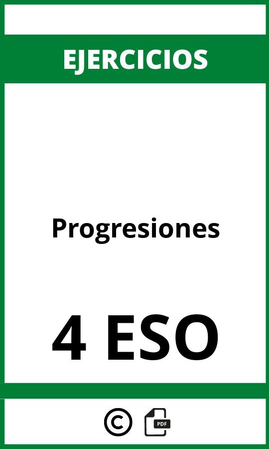 Ejercicios Progresiones 4 ESO PDF