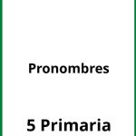 Ejercicios Pronombres 5 Primaria PDF