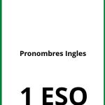 Ejercicios Pronombres Ingles 1 ESO PDF