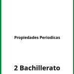 Ejercicios Propiedades Periodicas 2 Bachillerato PDF