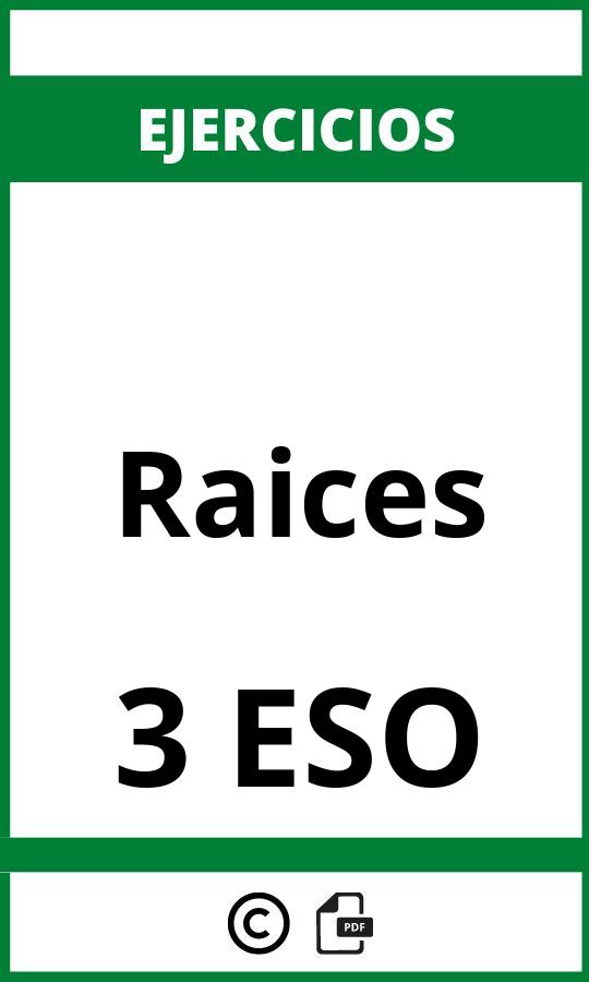 Ejercicios Raices 3 ESO PDF