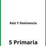 Ejercicios Raiz Y Desinencia 5 Primaria PDF