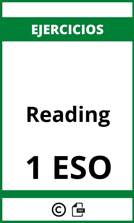 Ejercicios Reading 1 ESO PDF