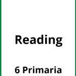 Ejercicios Reading 6 Primaria PDF