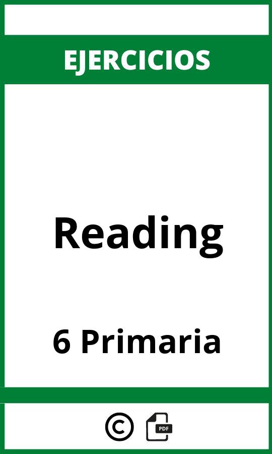 Ejercicios Reading 6 Primaria PDF