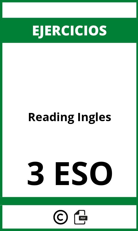 Ejercicios Reading Ingles 3 ESO PDF