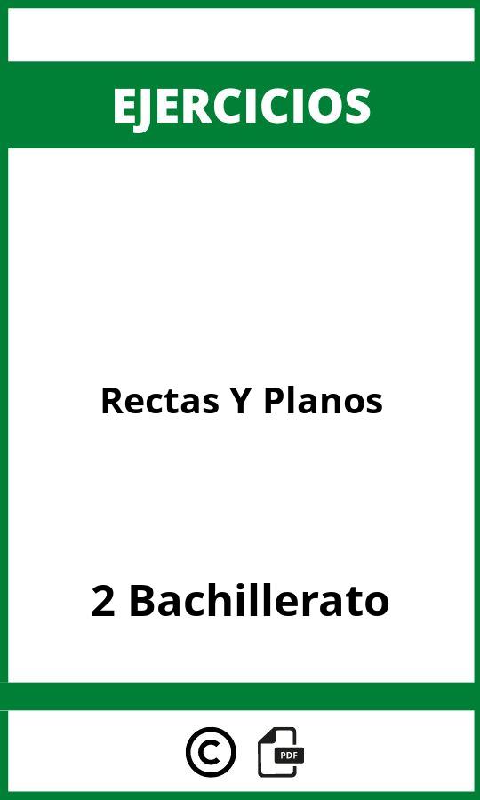 Ejercicios Rectas Y Planos 2 Bachillerato PDF
