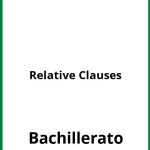Ejercicios Relative Clauses Bachillerato PDF