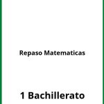 Ejercicios Repaso 1 Bachillerato Matematicas PDF
