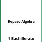 Ejercicios Repaso Algebra 1 Bachillerato PDF