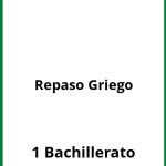 Ejercicios Repaso Griego 1 Bachillerato PDF