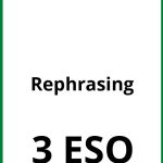 Ejercicios Rephrasing 3 ESO PDF