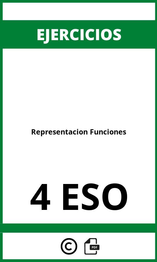 Ejercicios Representacion Funciones 4 ESO PDF