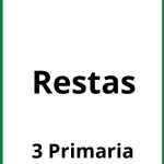 Ejercicios Restas 3 Primaria PDF