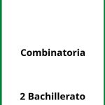Ejercicios  Combinatoria 2 Bachillerato PDF