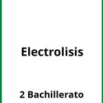 Ejercicios  Electrolisis 2 Bachillerato PDF