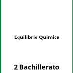 Ejercicios  Equilibrio Quimica 2 Bachillerato PDF