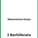 Ejercicios  Matemáticas 2 Bachillerato PDF Anaya
