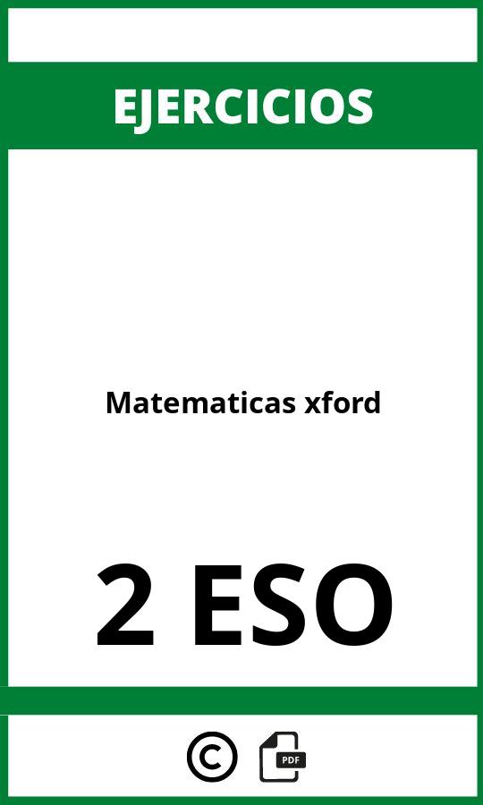 Ejercicios  Matematicas 2 ESO PDF Oxford